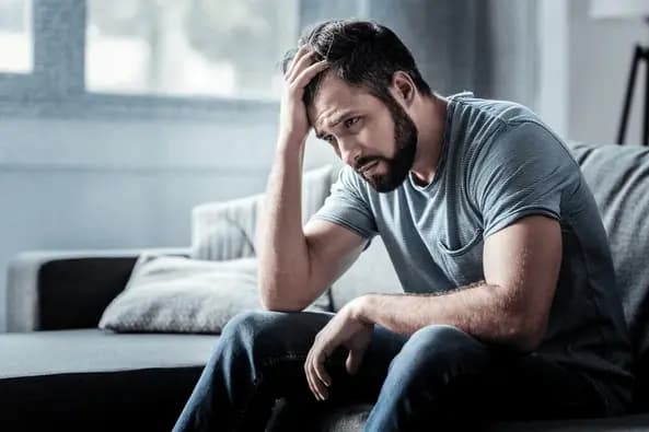Depressed looking person